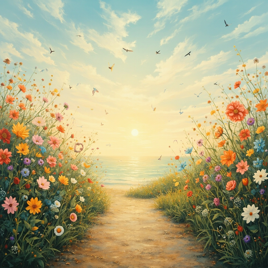 Cover art for Hisaishi Path of Flowers