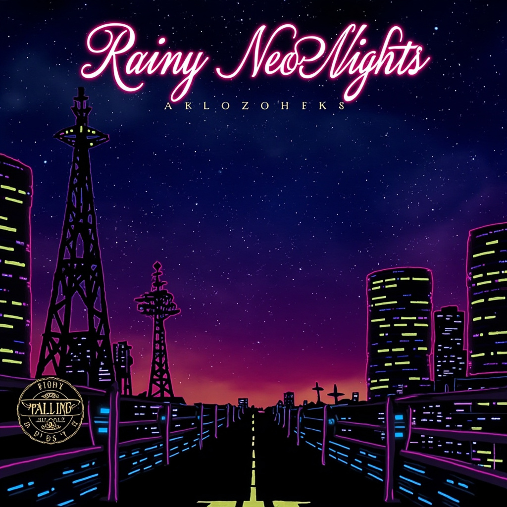 Cover art for Rainy Neon Nights