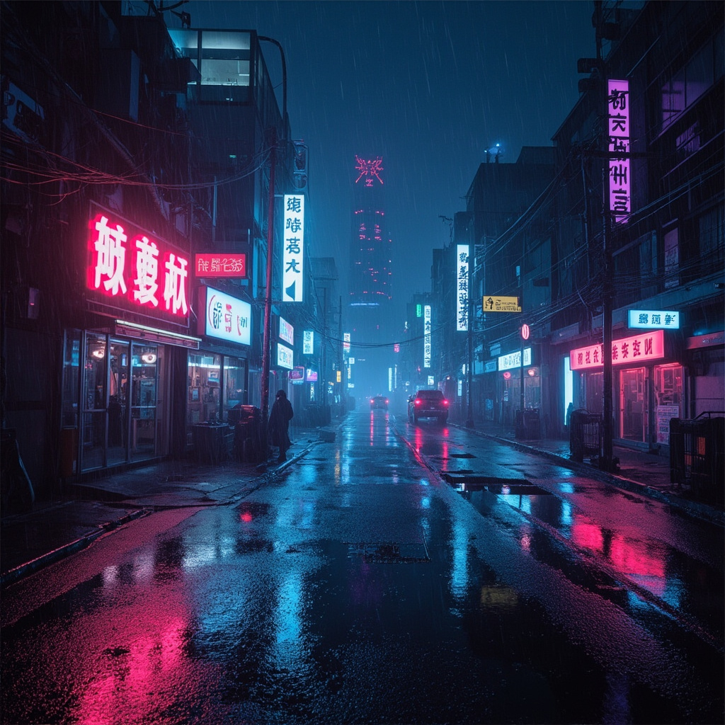 Cover art for Cyberpunk Rain