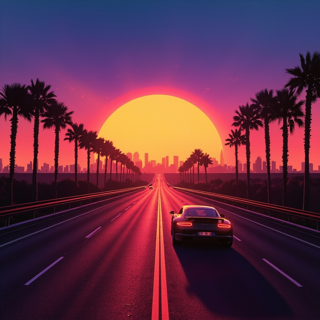 Cover art for Neon Highway Sunset
