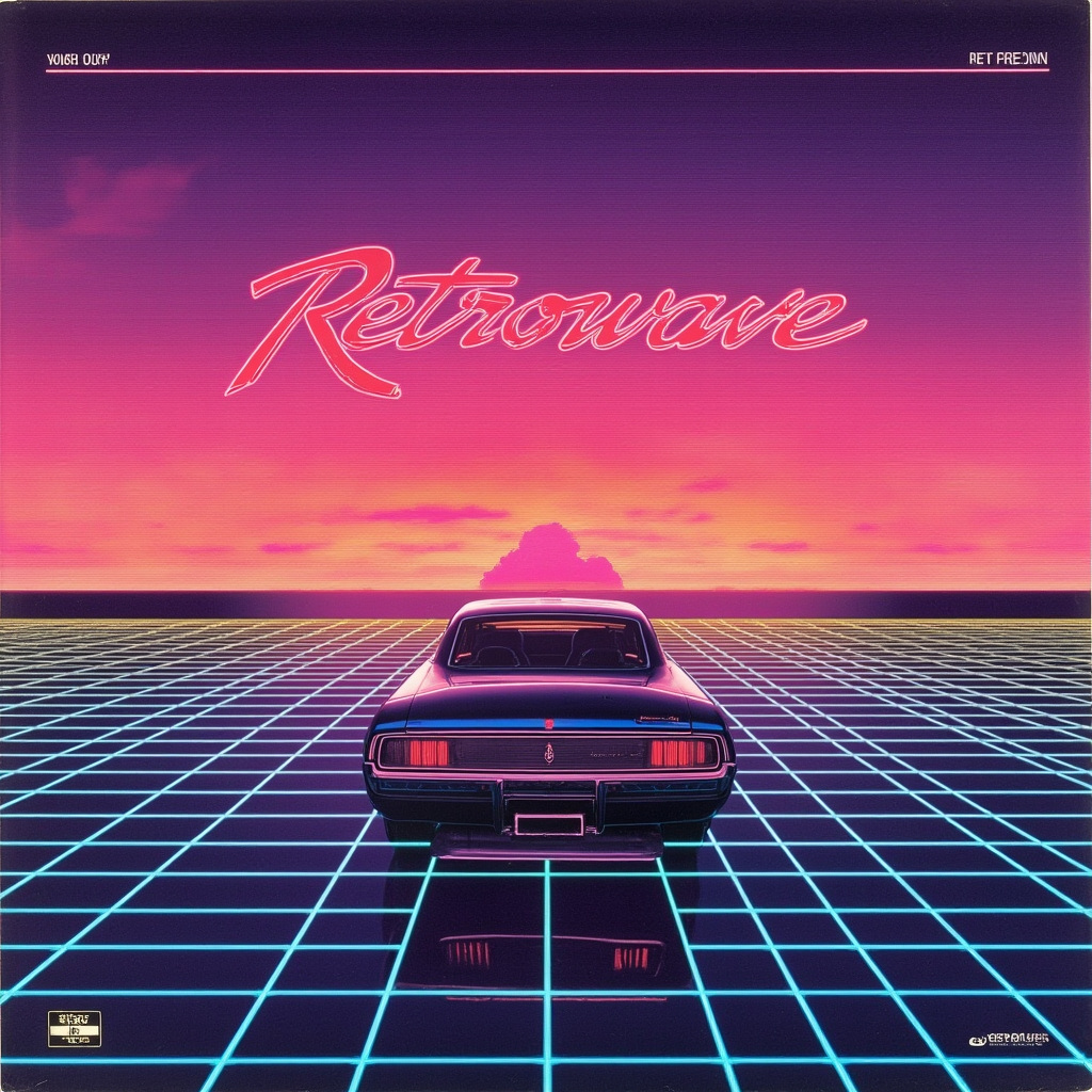 Cover art for Sunset Highway Retrowave