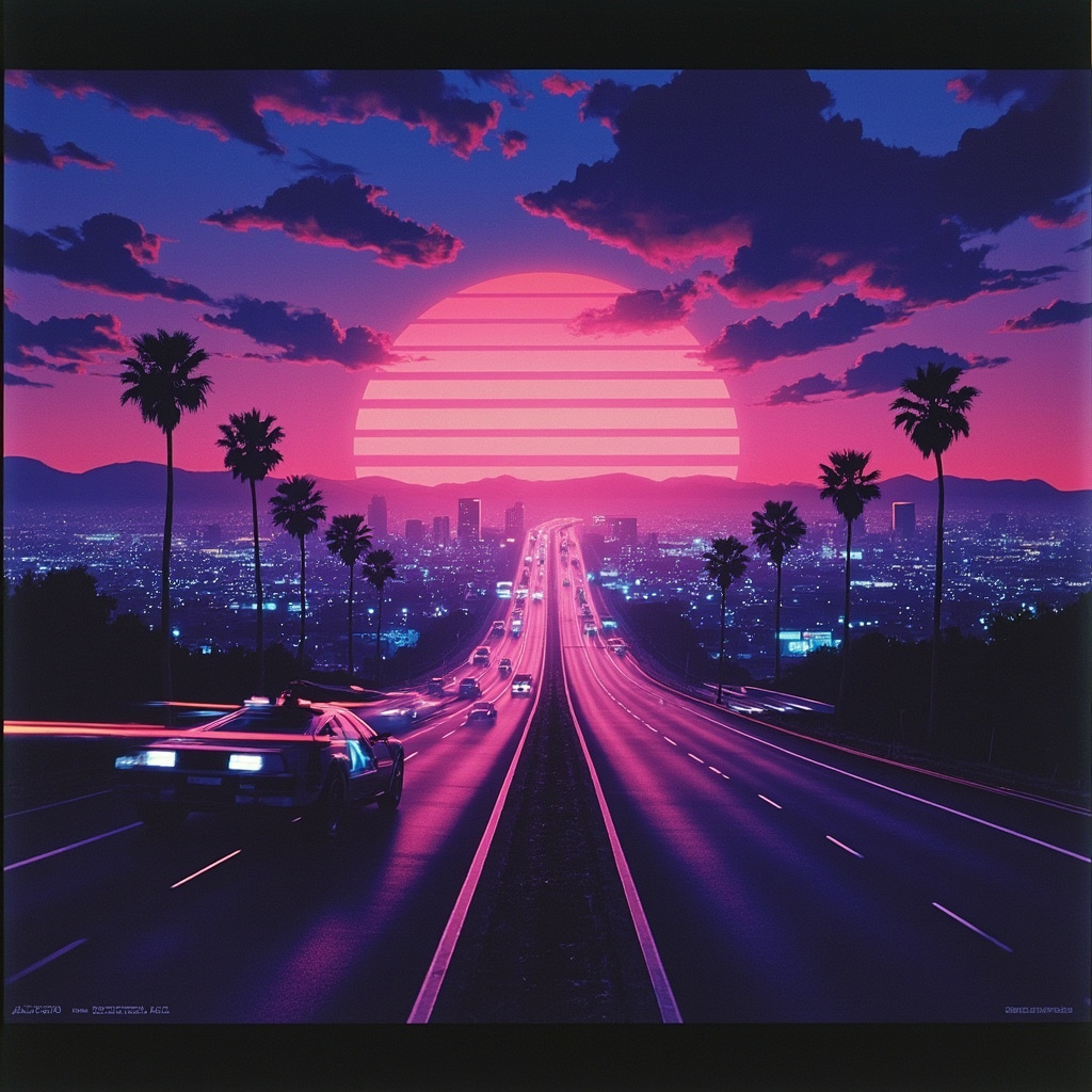 Cover art for Neon Highway 1984