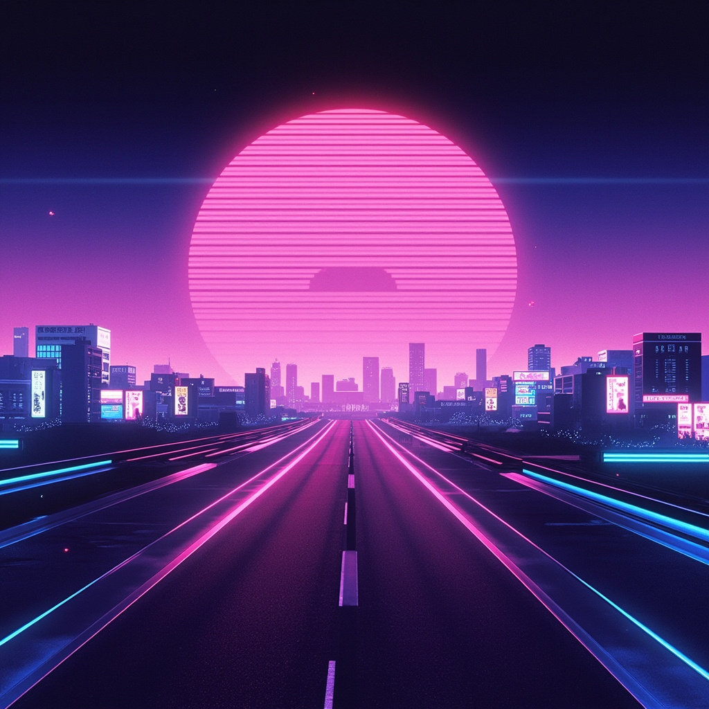 Cover art for Neon Highway 1986